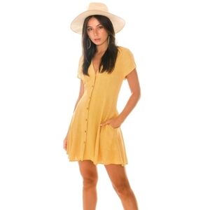 Rolla's Gold Mini Spot Milla Dress L